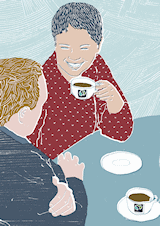 image of people sharing coffee