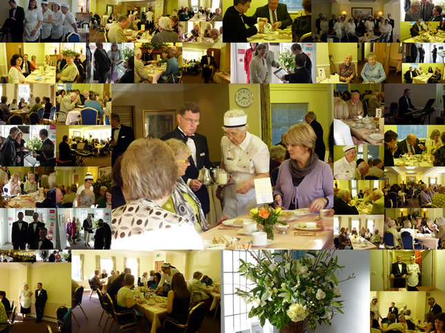 A montage of photos from Tea at The Stables Ritz