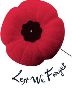 Lest we forget - Remembrance Day Poppy