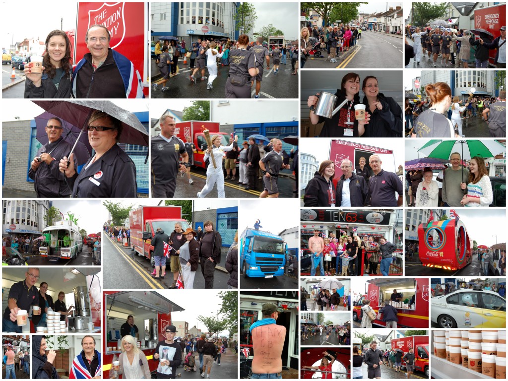 Olympic Torch Relay Montage Leigh-on-Sea 6 July 2012