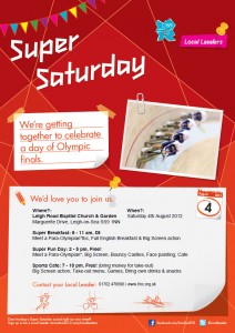 Super Saturday celebrating a day of Olympic Finals at Leigh Road Baptist Church