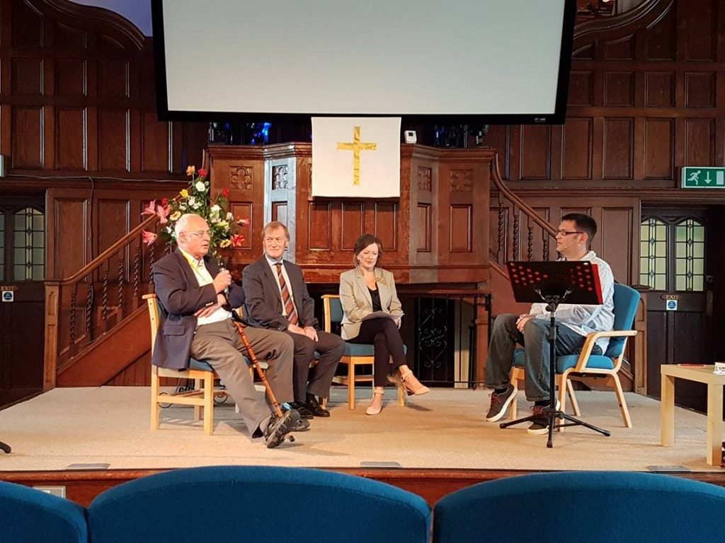 June Anita Ford (Leigh Town Council), Peter Wexham (Southend Borough Council) and Sir David Amess (MP)